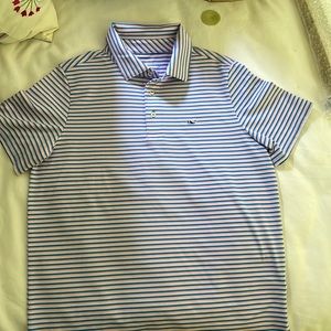 Vineyard Vines size Large 16 Youth Golf Performance Collared Polo shirt